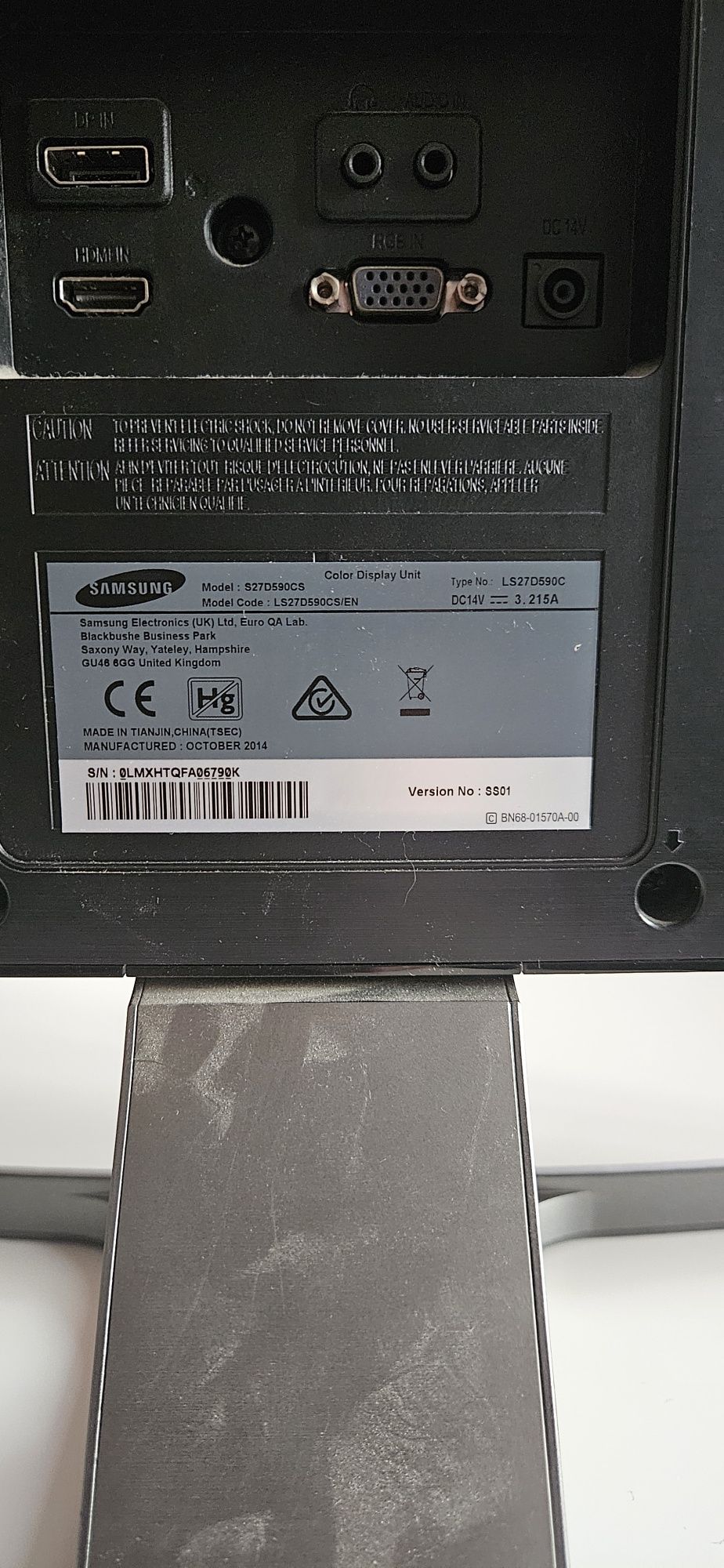 Monitor Samsung S27D590CS