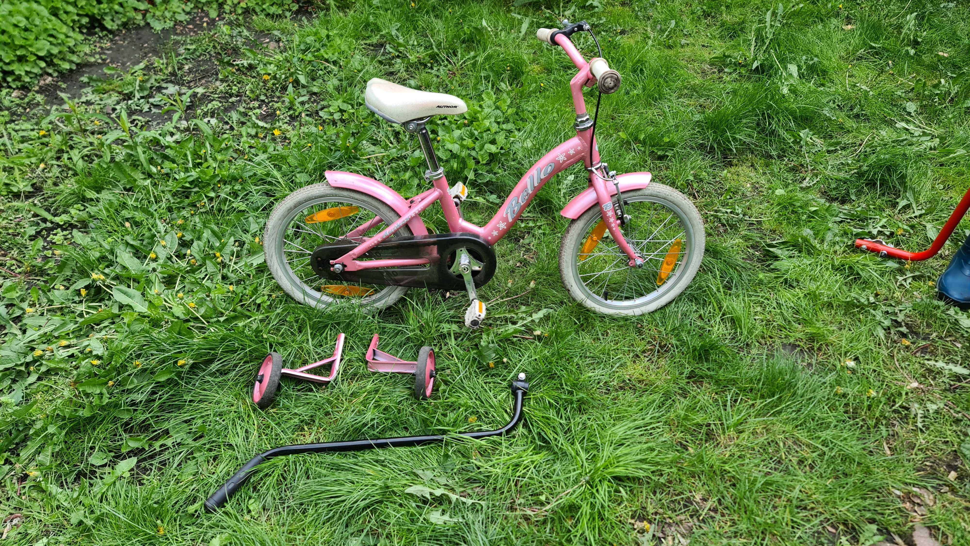 Rower rowerek dziecięcy dziewczęcy 16" Author Bello leciutki!
