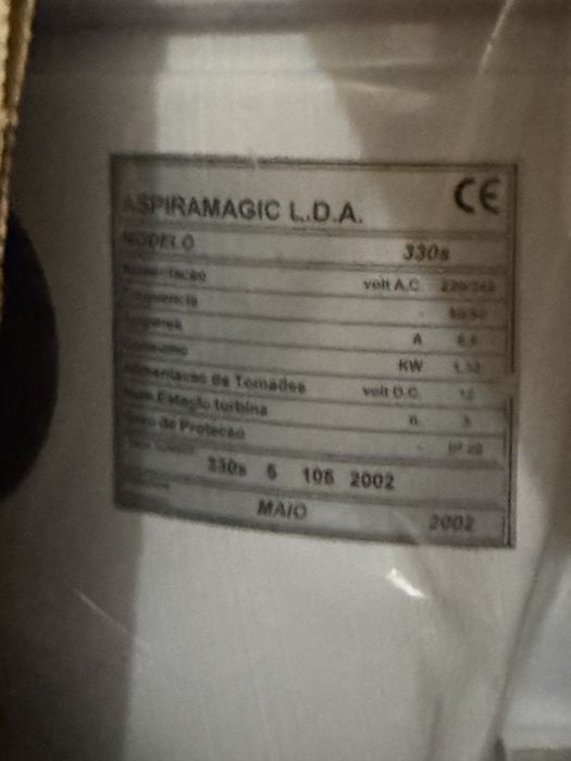 Central  aspiracao para casa 1300watts