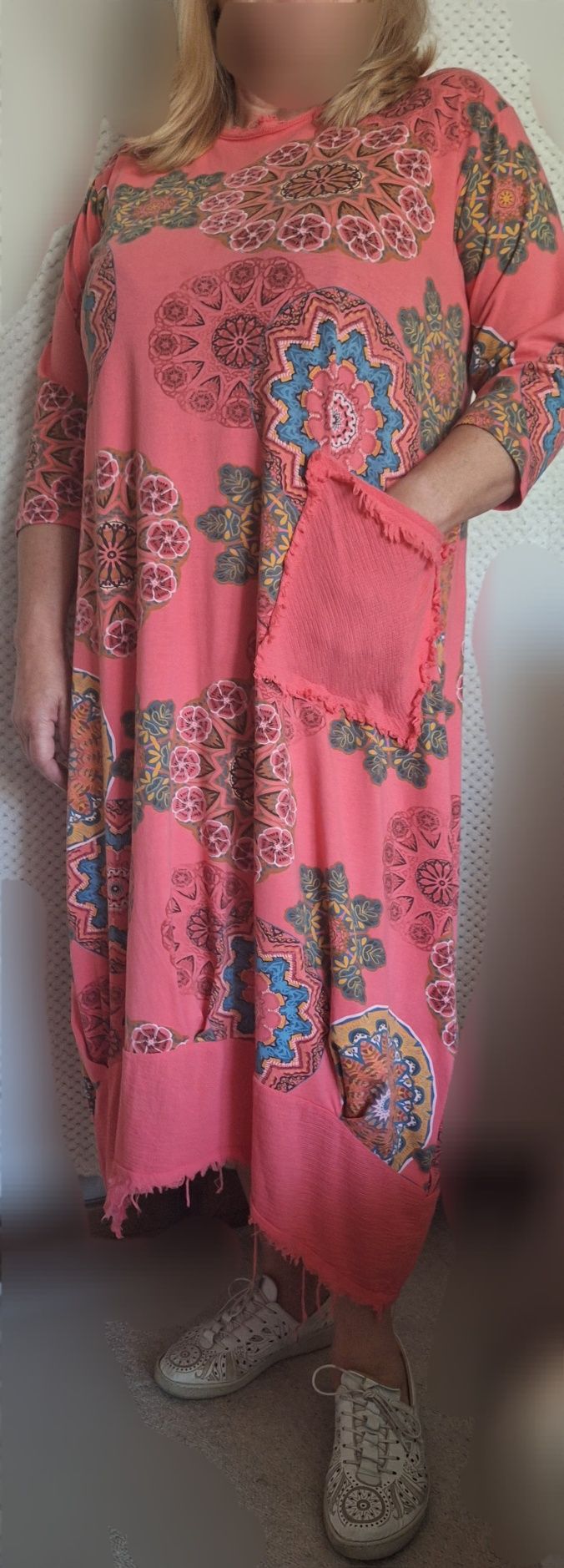 Bawełniana sukienka w stylu Boho
