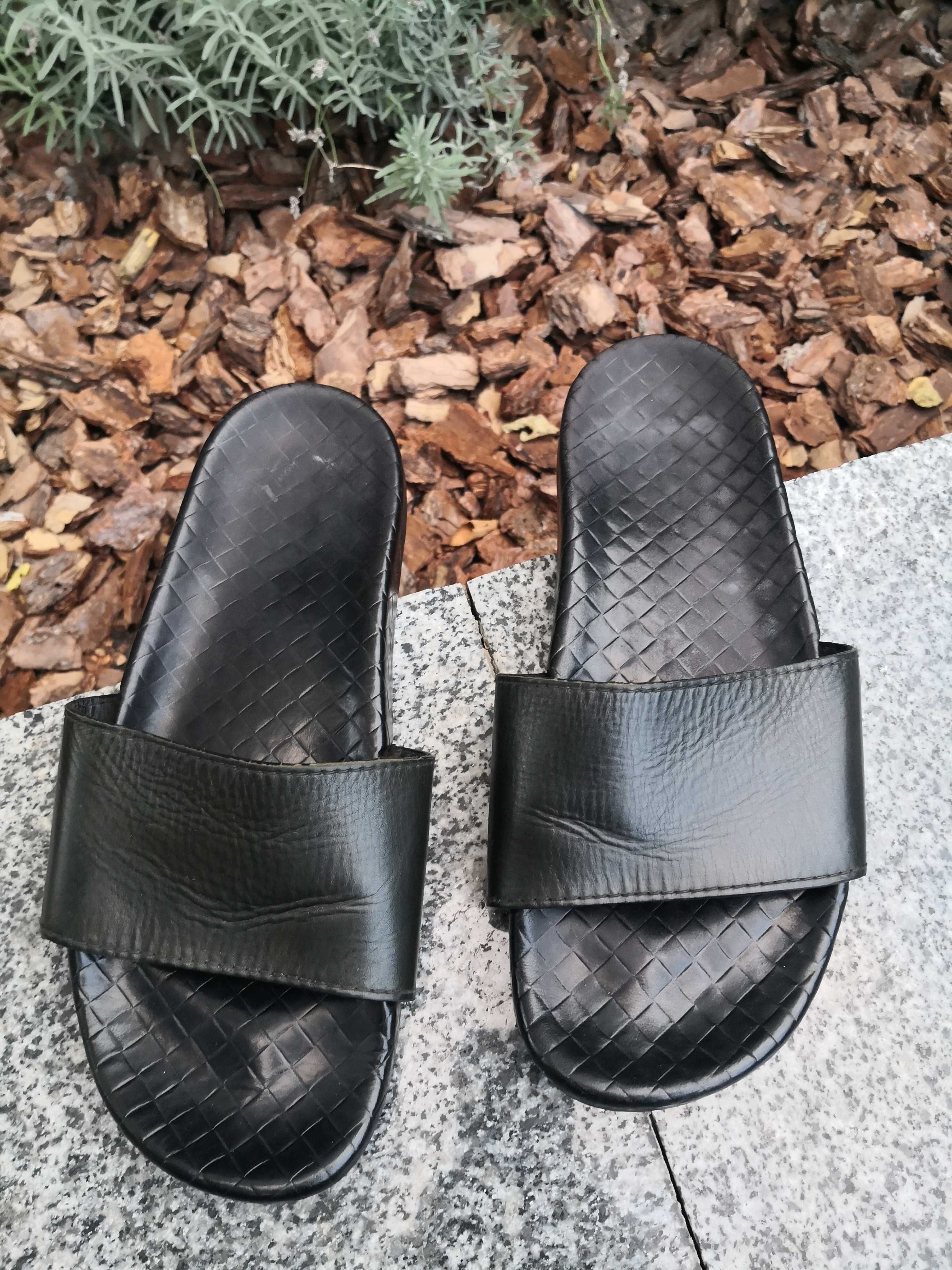 Шлепанцы Bottega Veneta ( Боттега Венета), Италия, оригинал, кожа, 43.