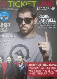 Richie Campbell 2013 capa de revista e recorte