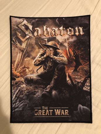 Sabaton The Great War Naszywka Ekran 34cm x 28cm