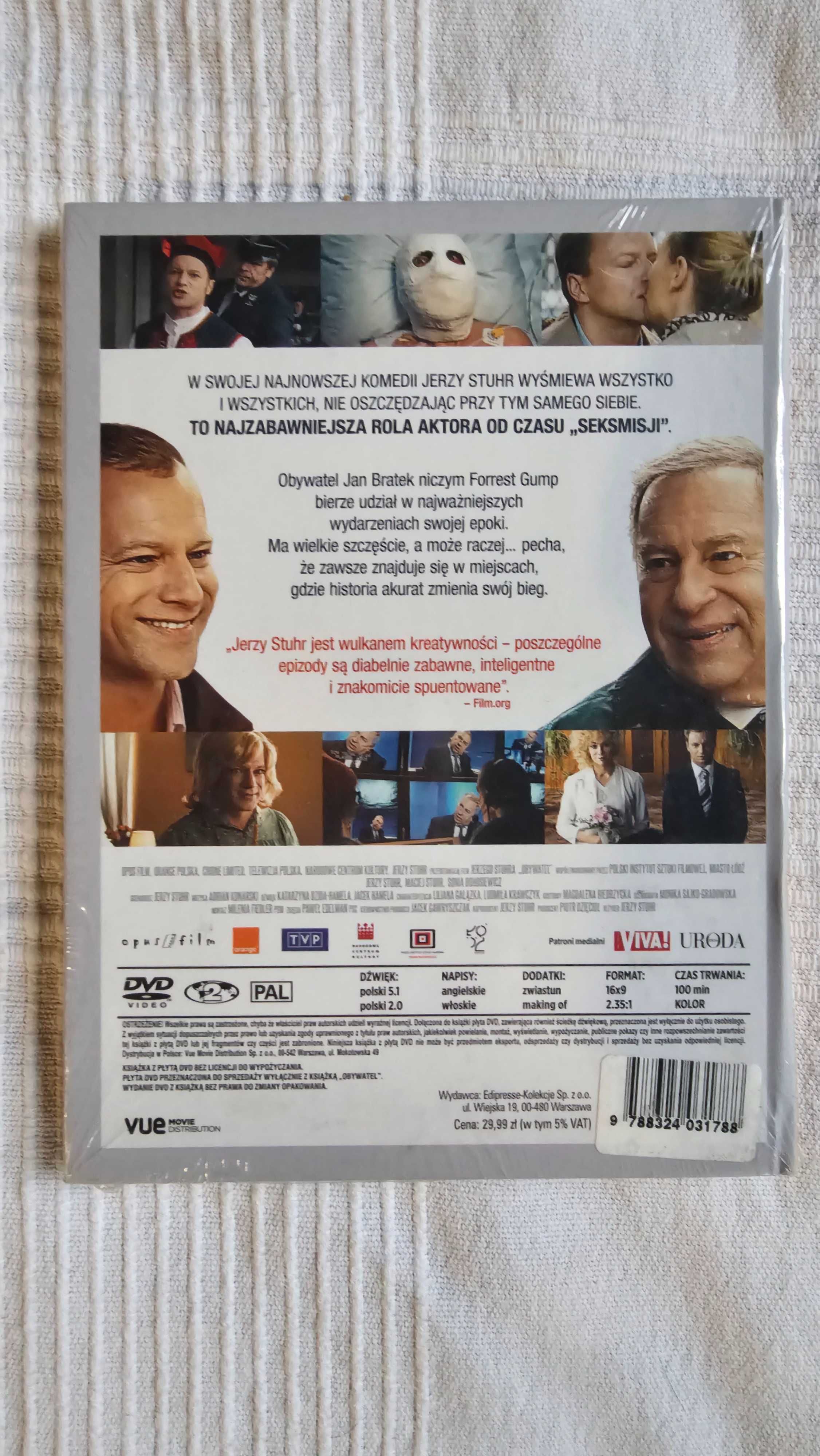 DVD Obywatel książka z filmem NOWA w folii Jerzy Stuhr