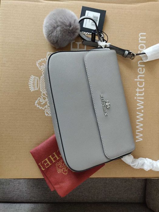 Damska listonoszka torebka skórzana z brelokiem Wittchen nowa