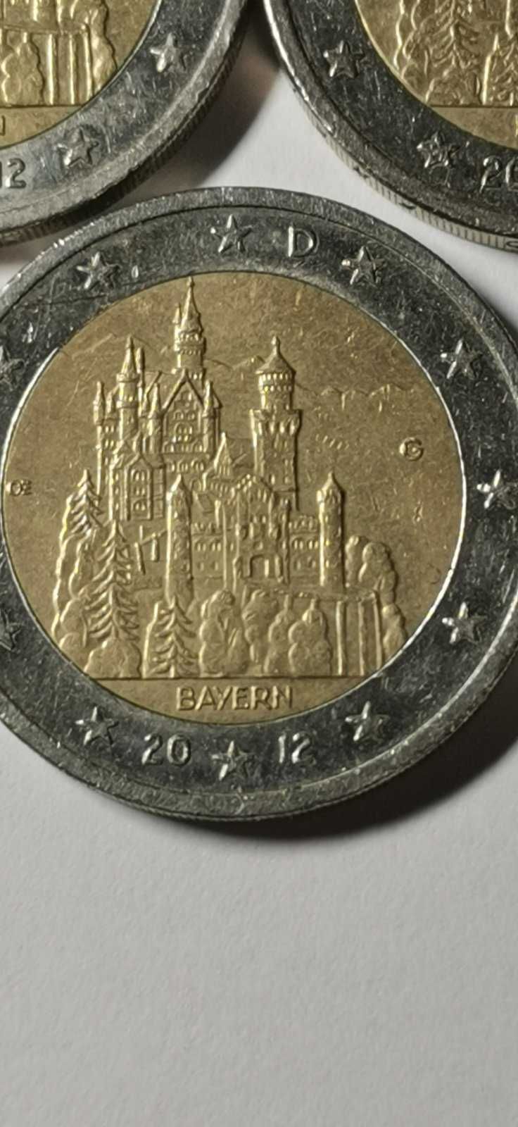 Памятные монеты 2 евро Германия 2012 (ADFGJ) - БАВАРИЯ 5x2