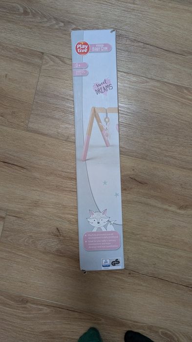 Baby gim stojak edukacyjny drewniany