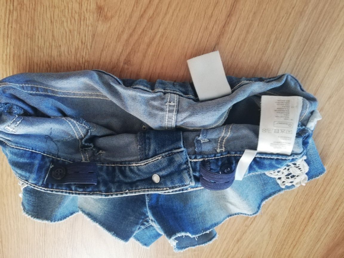 Krótkie spodenki jeans H&M 146