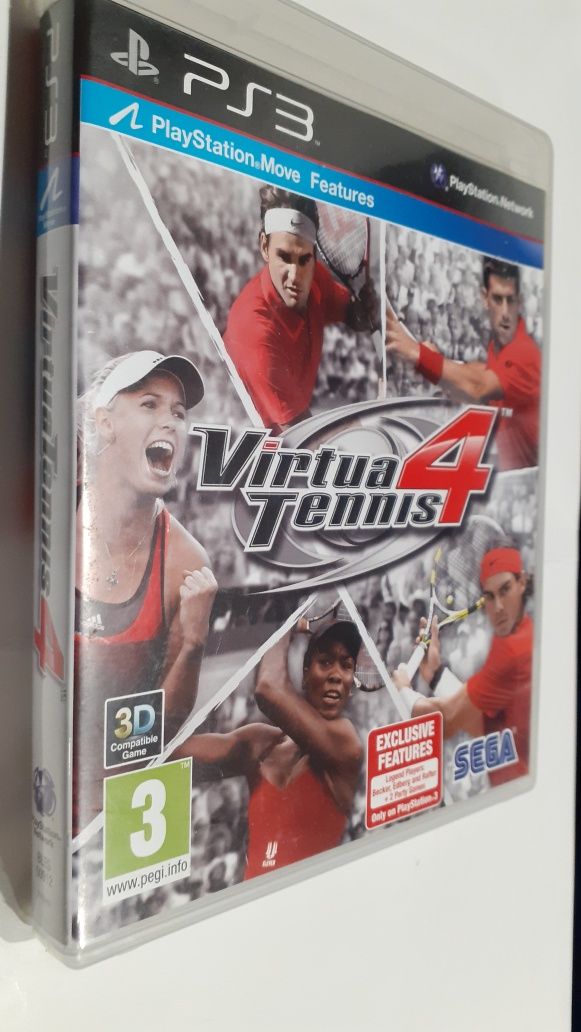 Gra Ps3 Virtua Tennis 4 gry PlayStation 3 move Edition hit