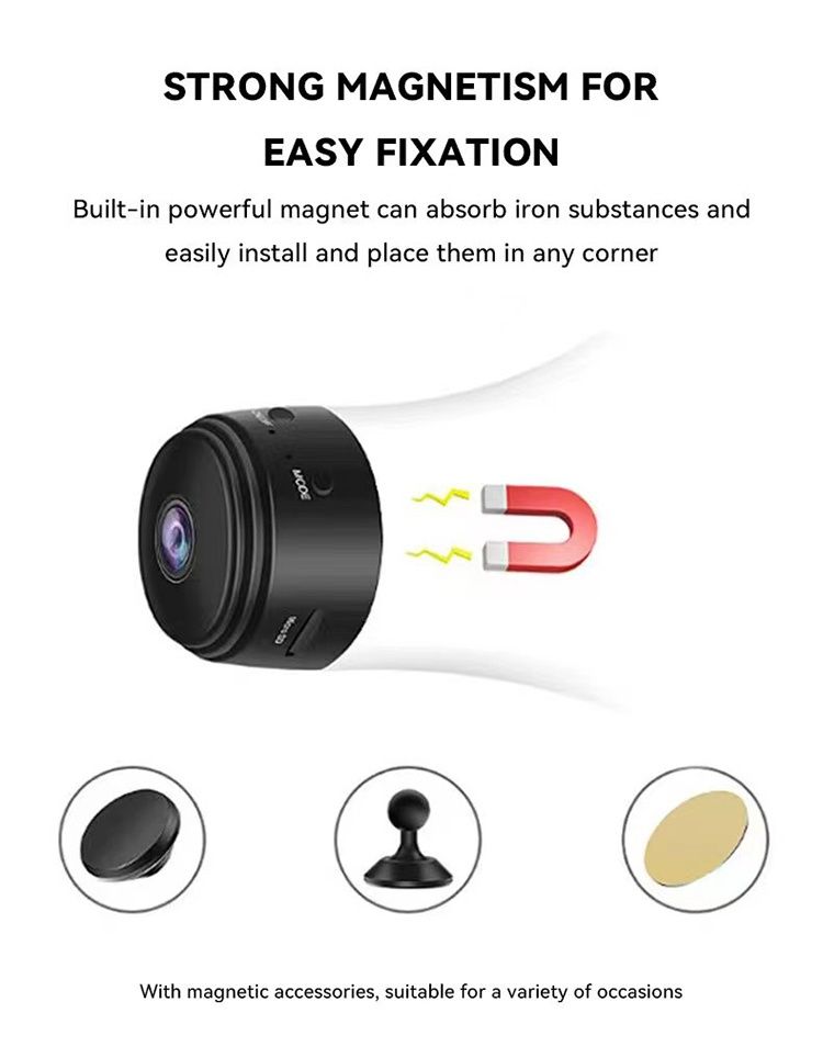 Mini Câmara Espia A9-Bateria-WiFi-Visão Noturna e Microfe (Novo)