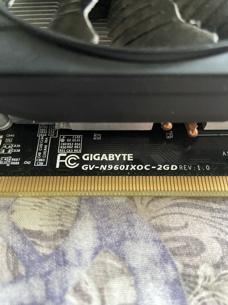 Відекарта  GIGABYTE GeForce GTX 960 2GB DDR5 mITX (GV-N960IXOC-2GD)