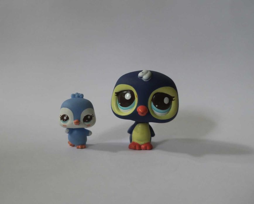 Zestaw 2 pingwiny pingwin baby dzidziuś littlest pet shop