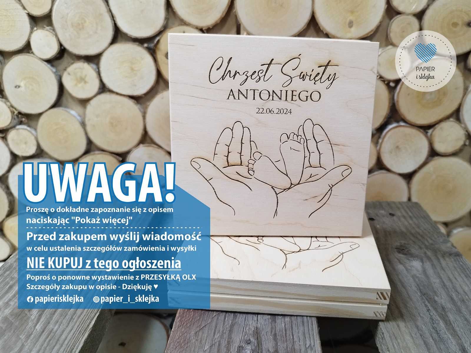 podziękowanie dla rodziców chrzestnych ze zdjęciem chrzest