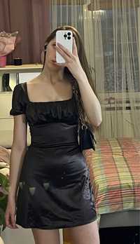 Плаття вечірнє сукня чорна від h&m чорне з рукавами