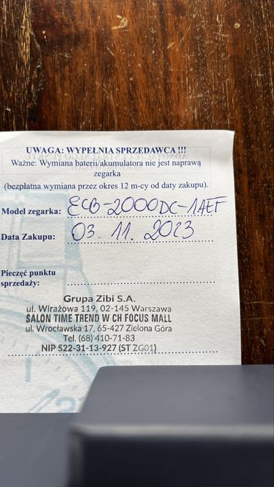 Zegarek solarny CASIO EDIFICE ECB-2000DC-1AEF