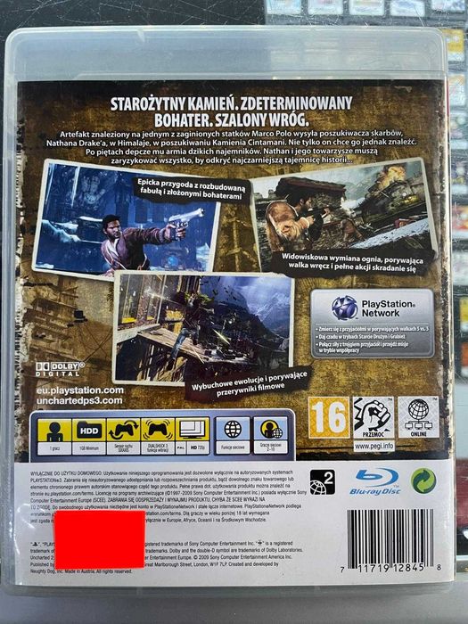 PS 3 - Uncharted - 2 - PL - Możliwa Wymiana Sklep Wolumen M.Wawrzyszew