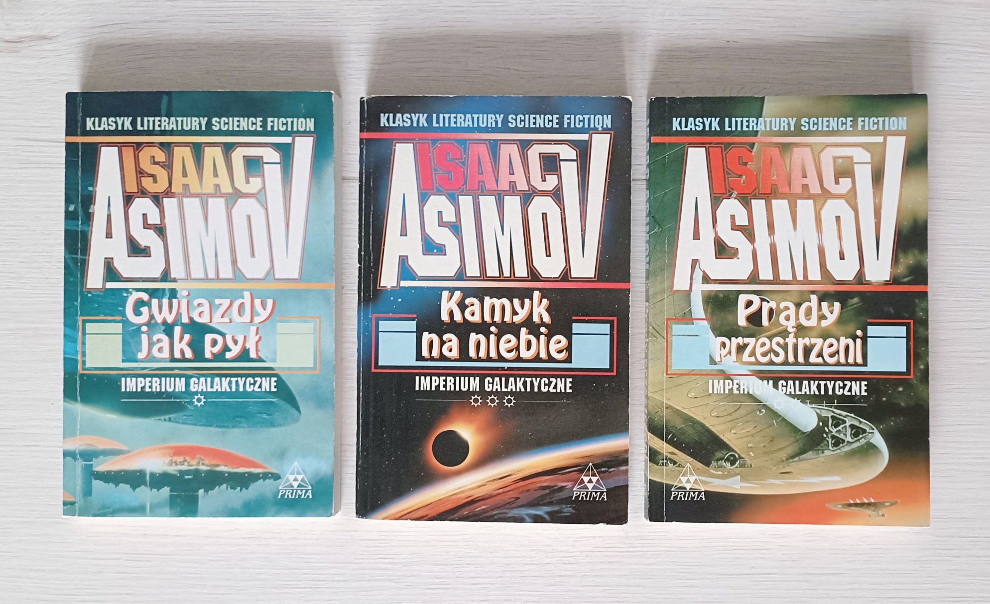 Kamyk na niebie Gwiazdy jak pył Prądy przestrzeni Asimov