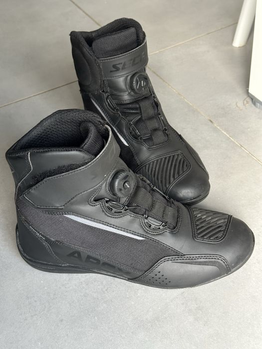 Buty motocyklowe SECA APEX PRO BLACK krótkie ATOP