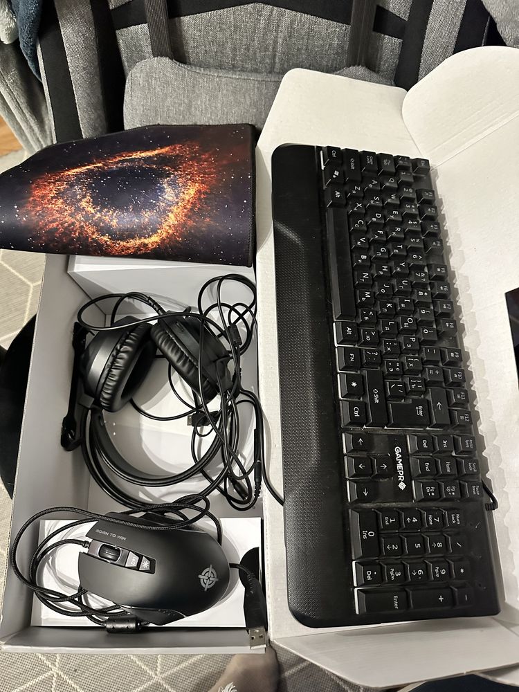 Клавіатура+миша GamePro + навушники 4in1 GS1252