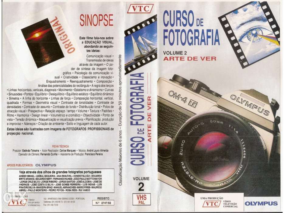 Curso de Fotografia - VHS (Portes Incluídos)