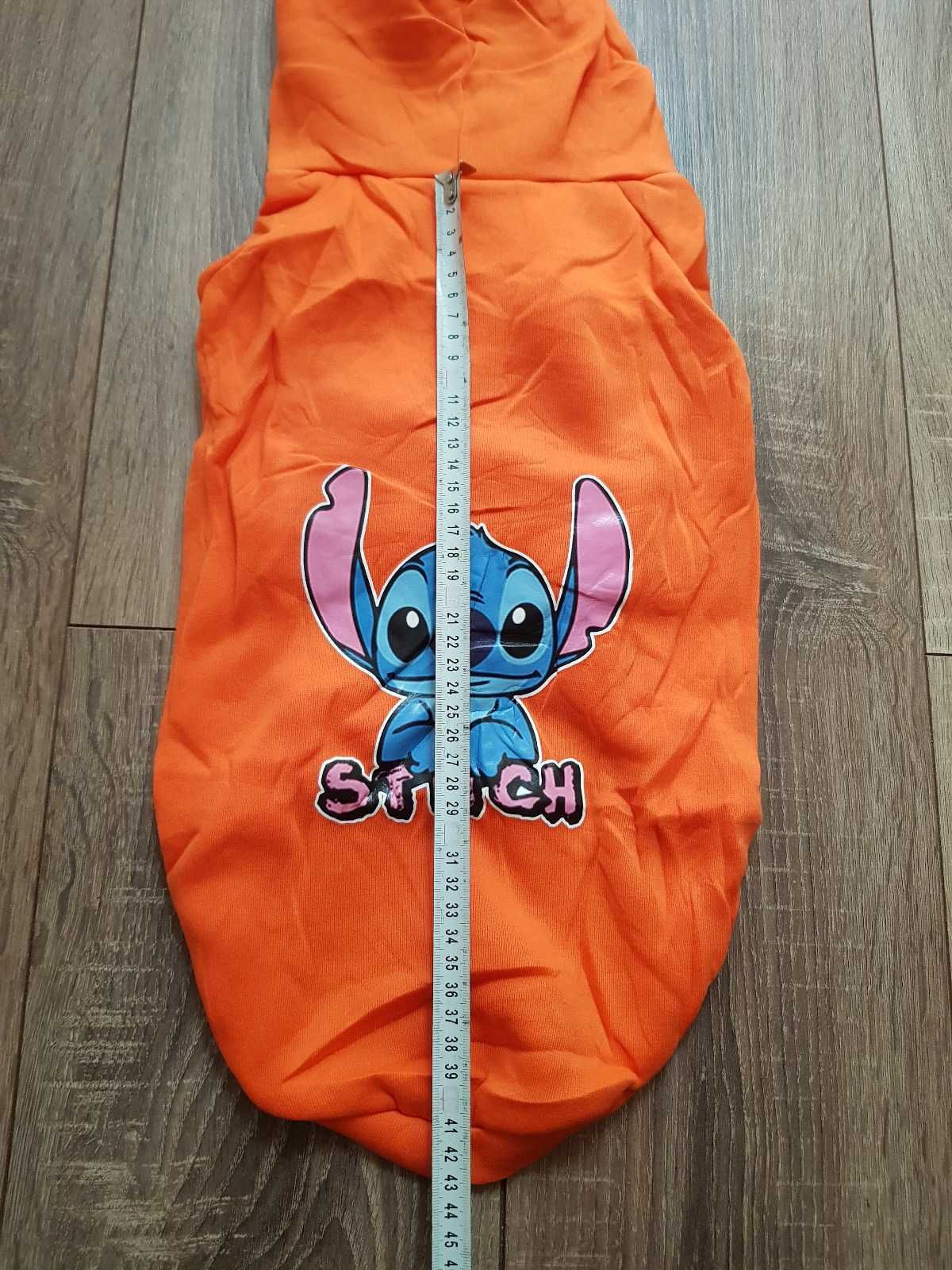 Pomarańczowa bluza z kapturem dla psa Lilo i Stitch Disney XXL ubranko