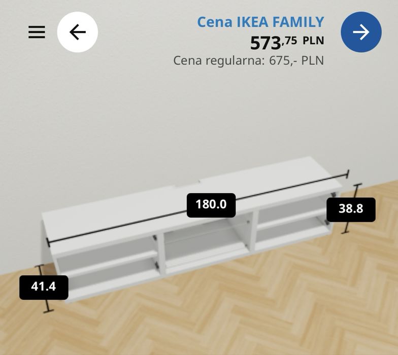 Komoda Szafka RTV IKEA Besta Biała