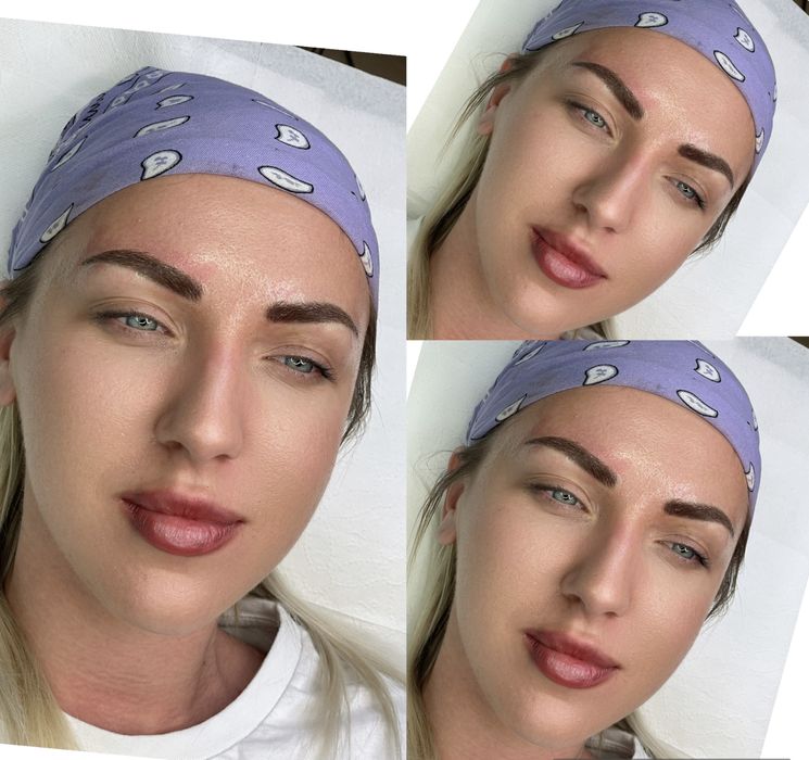 Microblading Pazdziernik modelki na Makijaż Permanentny brwi Piórkowa