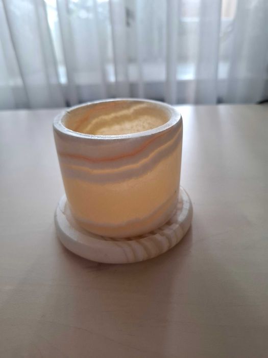 Подсвечник из камня оникс (підсвічник онікс), Египет, новый