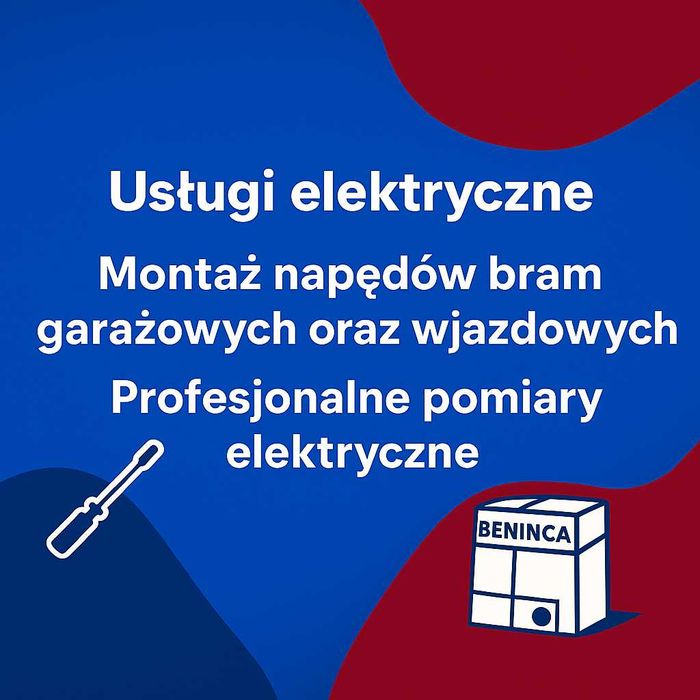 Elektryk + montaż napędów bram garażowych - pomiary elektryczne