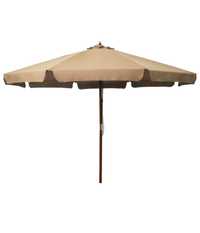 Parasol ogrodowy na drewnianym słupku, 330 cm,