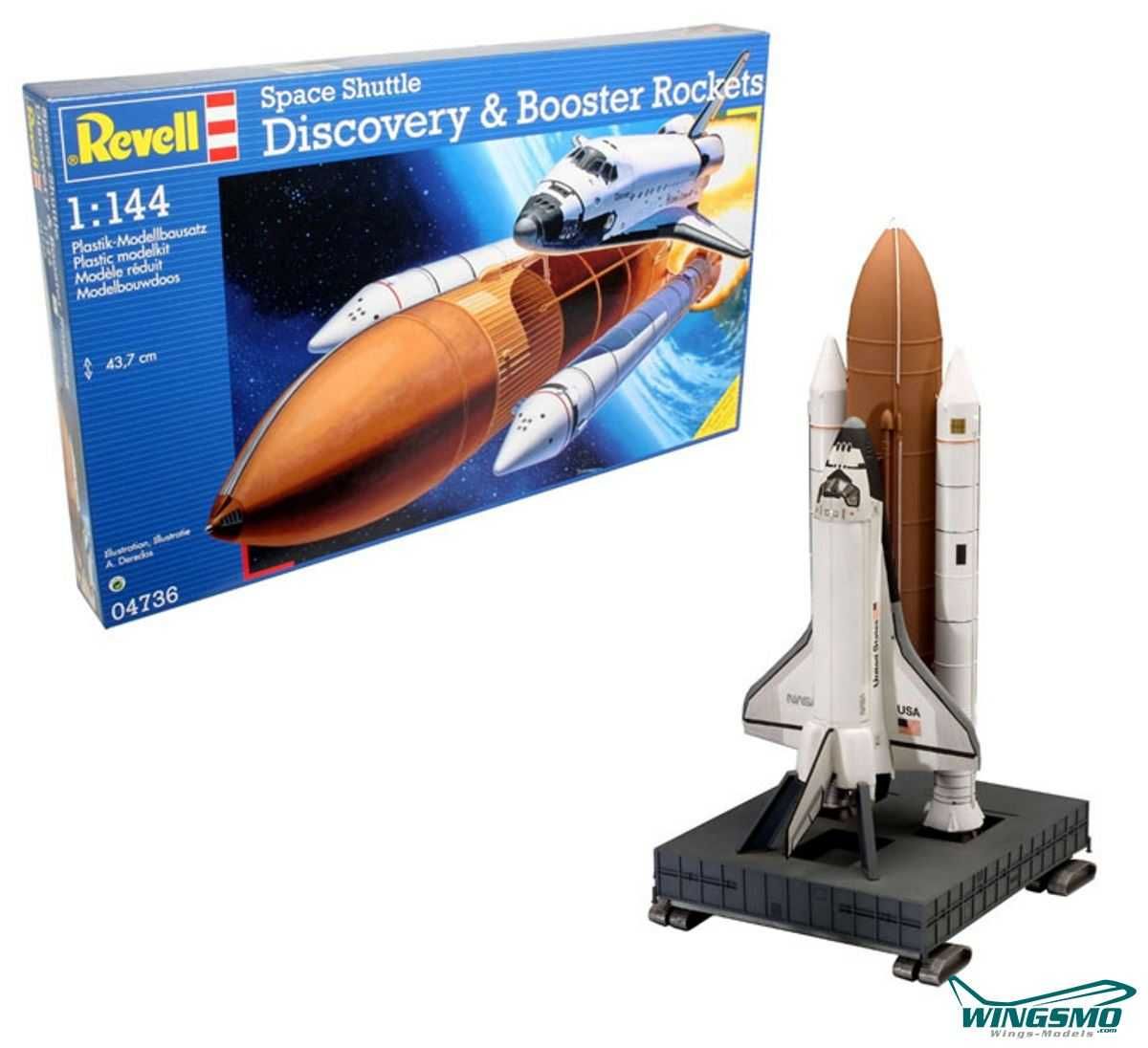Revell Space Shuttle Discovery & Booster Rockets 1/144