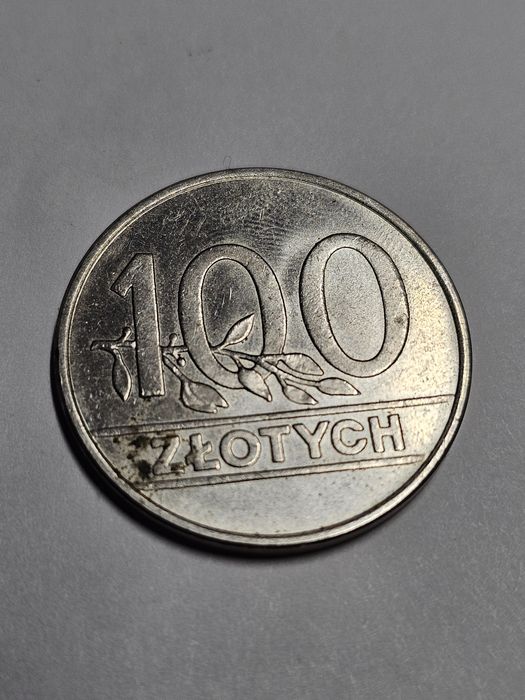 Moneta nr.125 nominał 100 zł rok 1990 za 10 zł