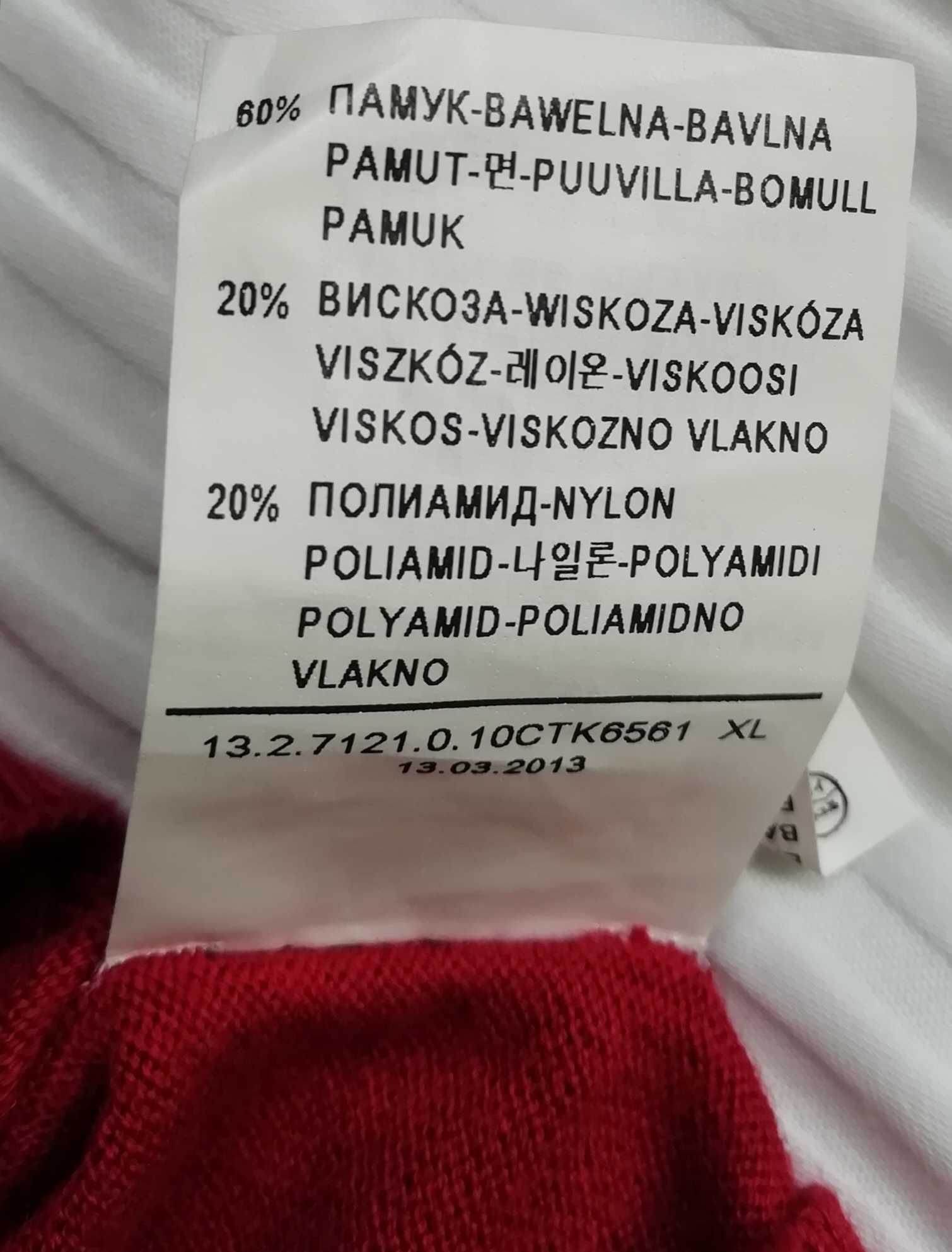 Sweter rozpinany kardigan męski rozmiar XL Benetton