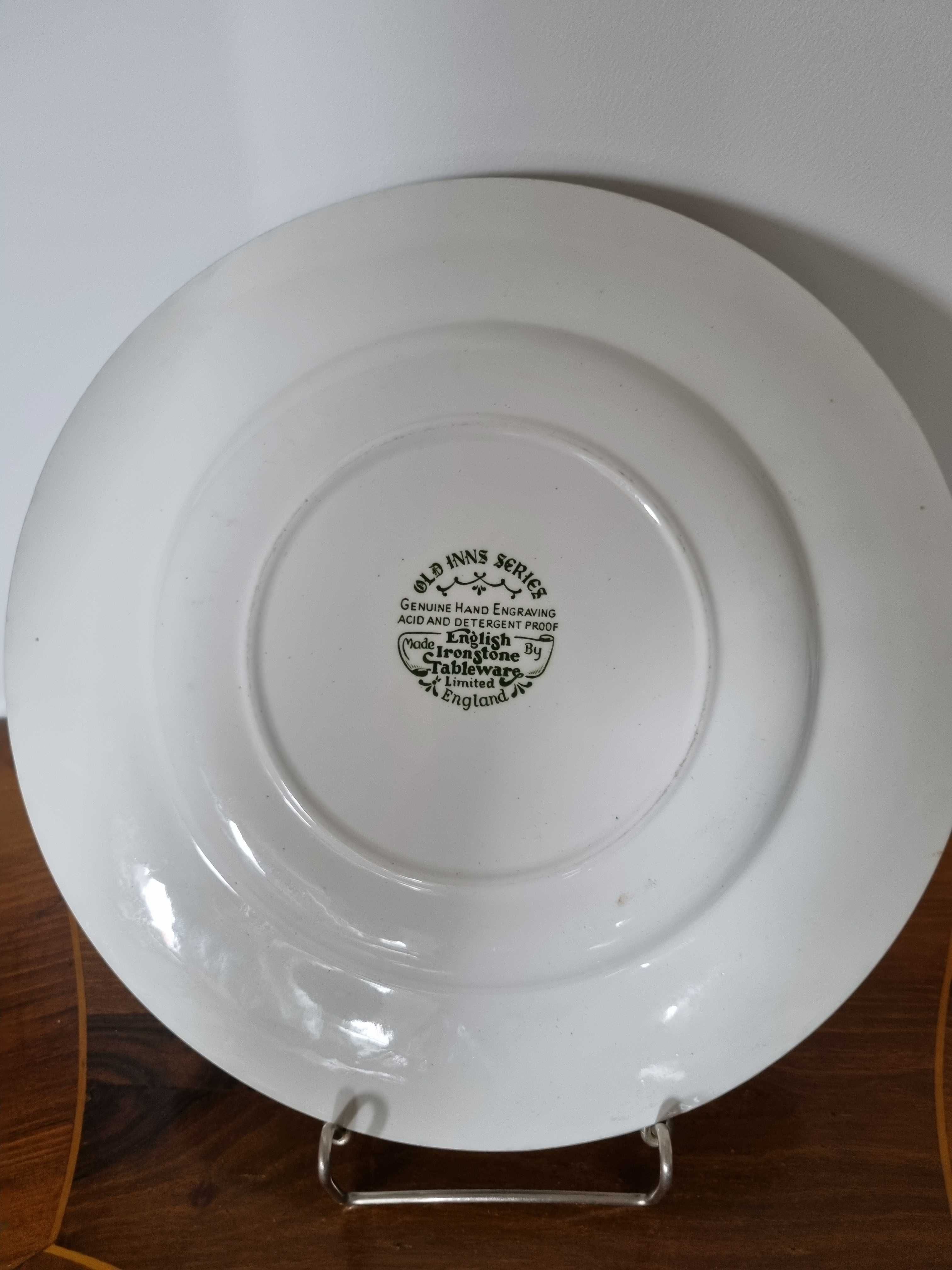 Duży Talerz Angielska Porcelana English Ironstone Tableware