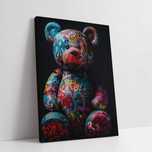 Obraz na płótnie Grafitti Miś 30x40 cm – Nowoczesny i kolorowy design