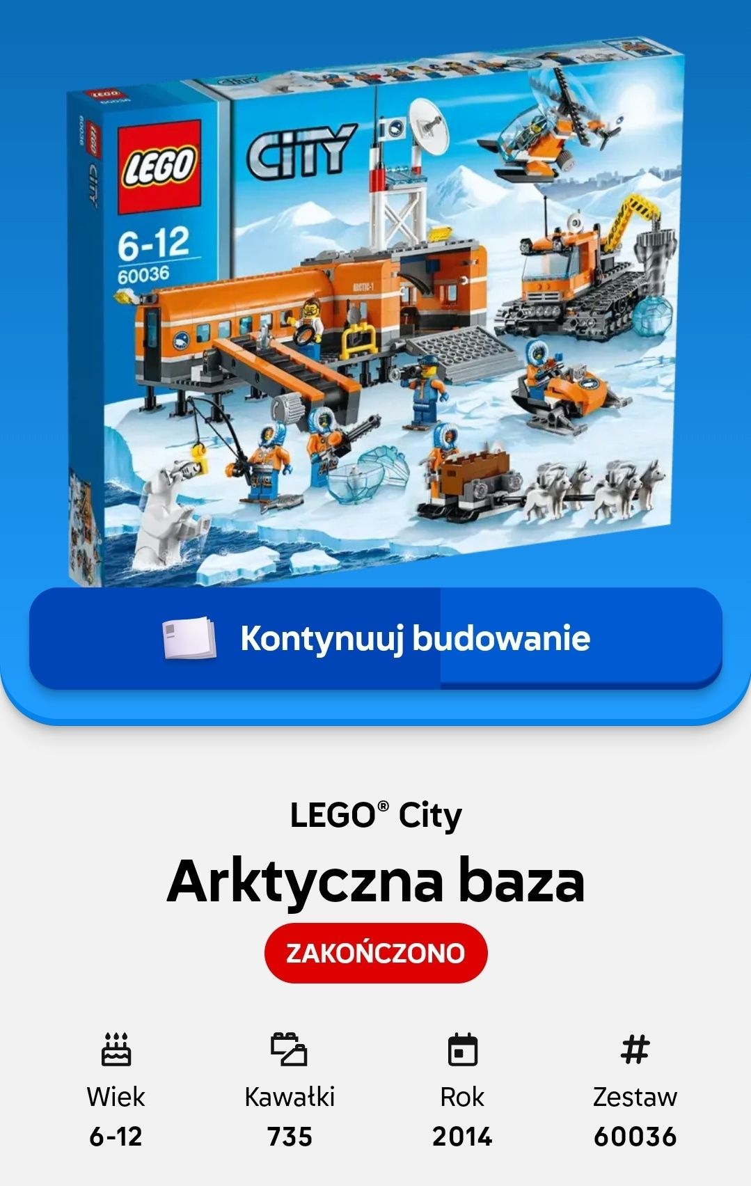 60036  Lego city arktyczna baza
