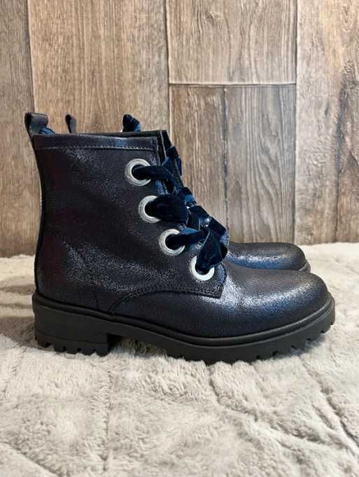 Botki damskie Tommy Hilfiger Metallic Cleated Lace Up Boot 38
