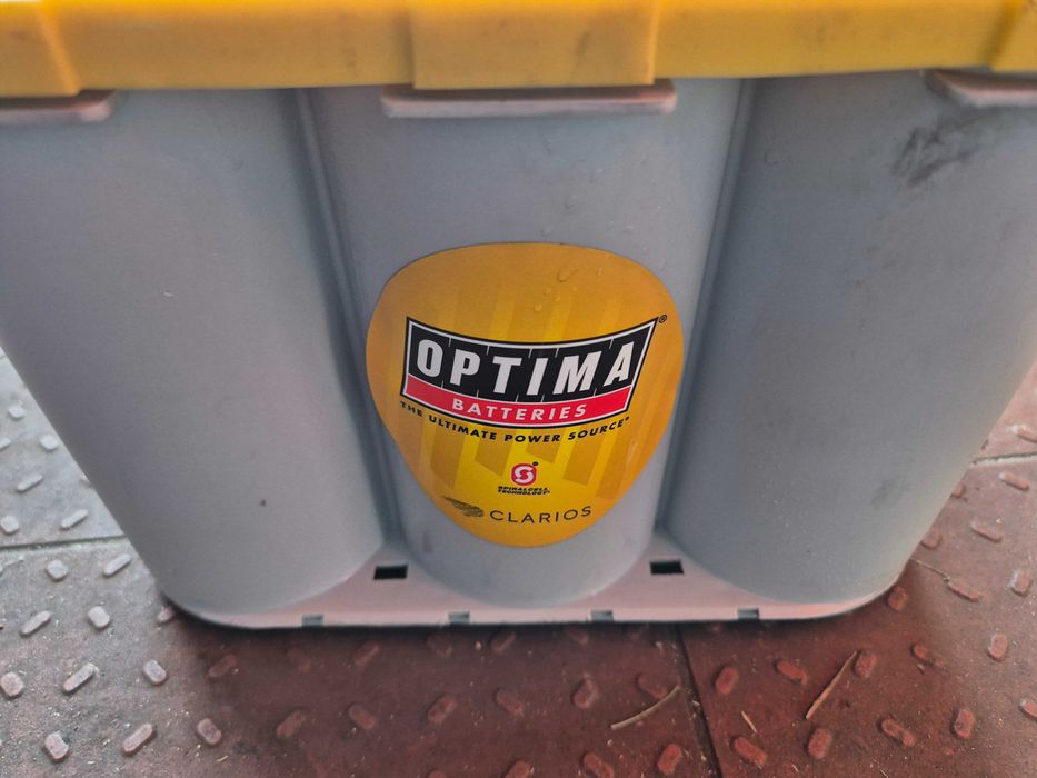 Akumulator AGM Optima Yellow 55 Ah, używany, 2023 rok