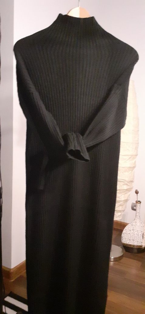 sukienka sweterkowa prazek wiskoza 42