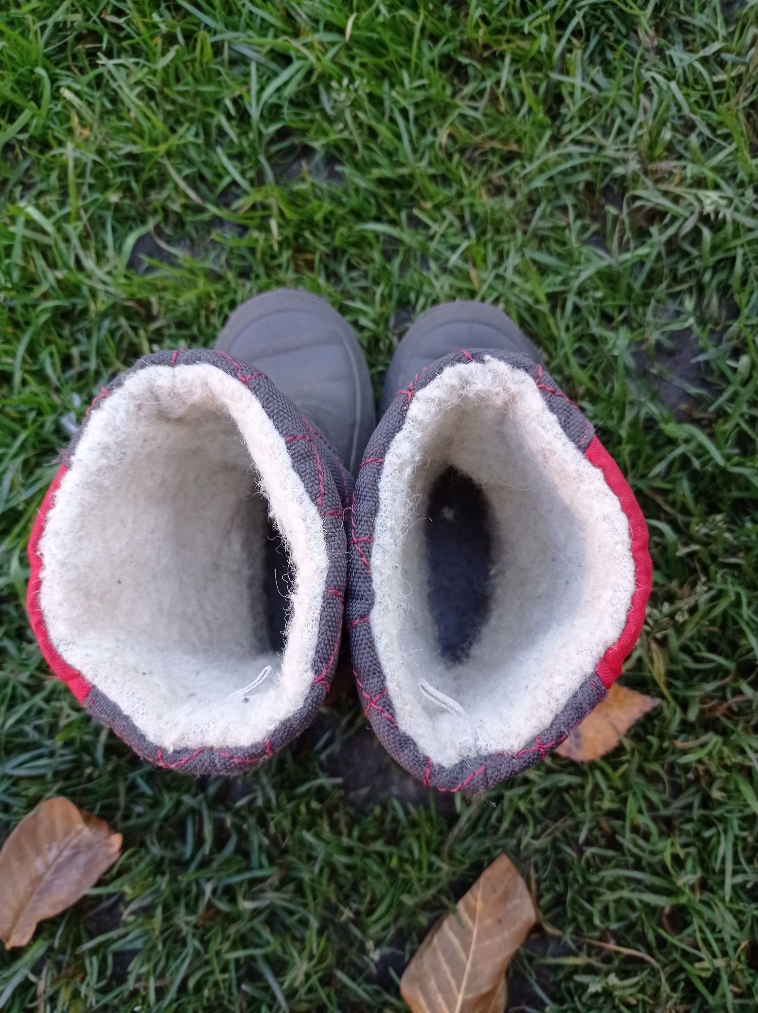 Зимові сапожки розмір 22/ резинові чобітки / теплі резинові сапожки