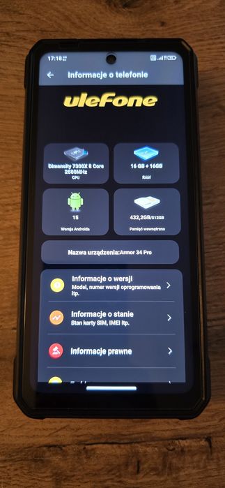 Ulefone Armor 34 PRO Super stan!!!