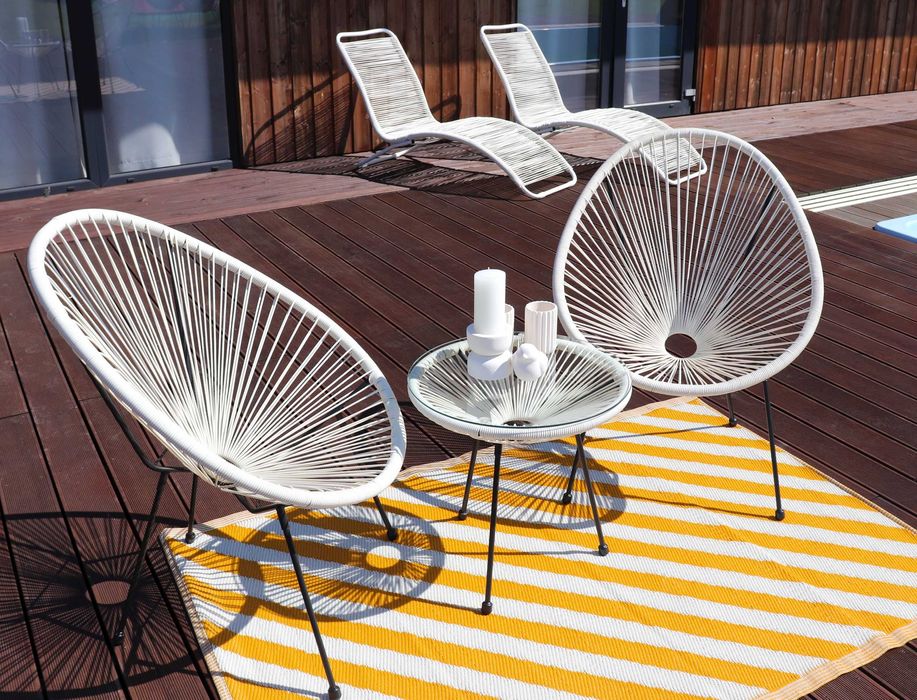 DUŻY DYWAN Mata 170cm Wodoodporny Na Taras Plaże Kemping DWUSTRONNY !