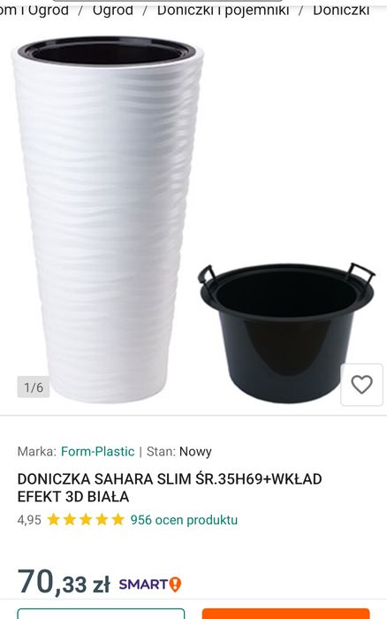 Donica plastikowa sahara