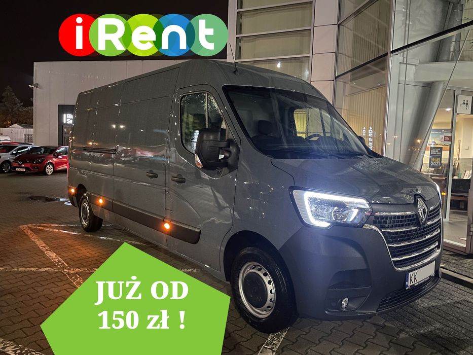 WYNAJEM SAMOCHÓD DOSTAWCZY blaszak L3H2 Renault Master NOWY 2023 hak