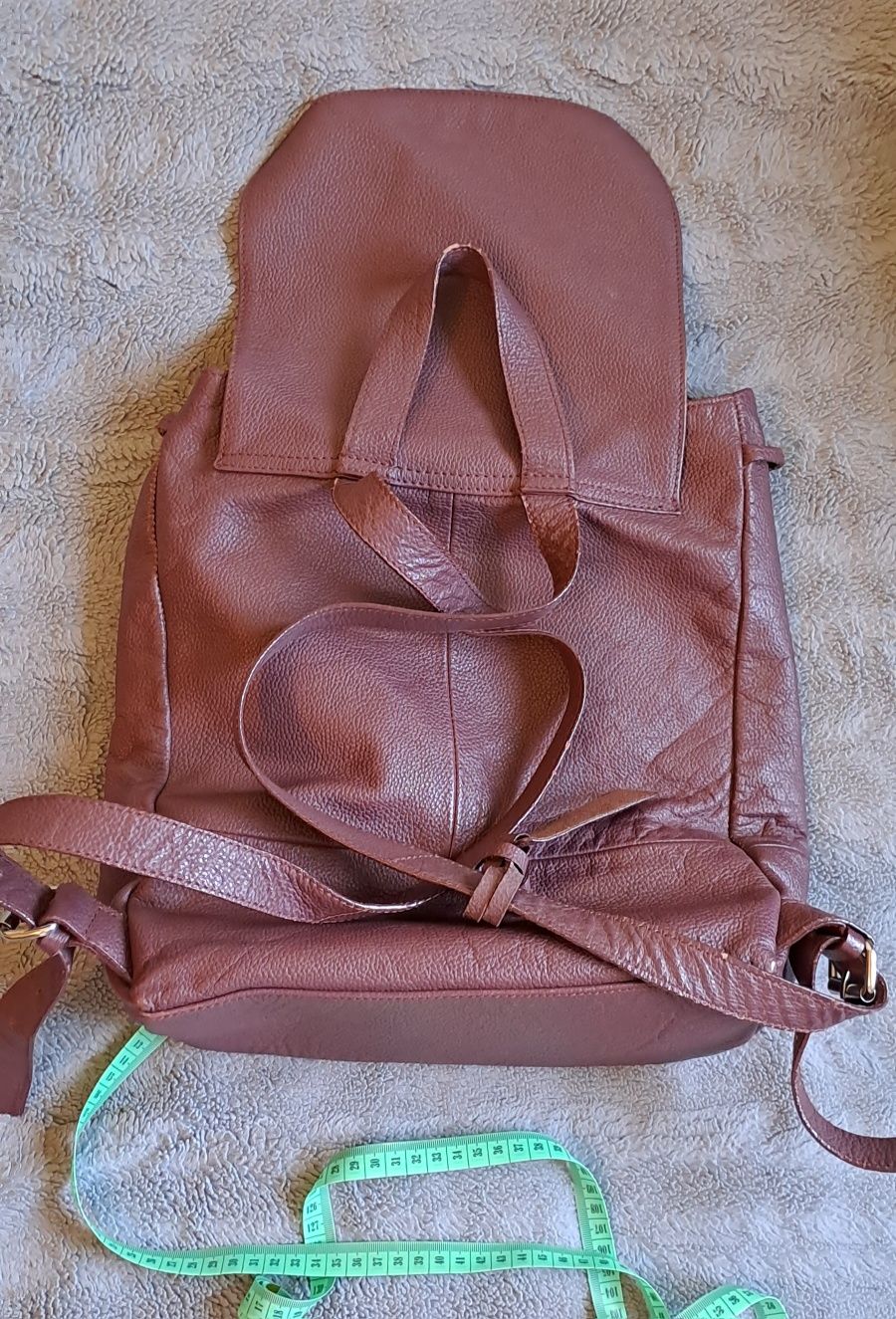 Bordowy plecak skórzany Kiomi