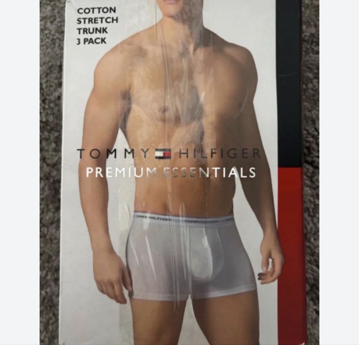 Oryginalne bokserki męskie Tommy Hilfiger – rozmiar S (3-pak)