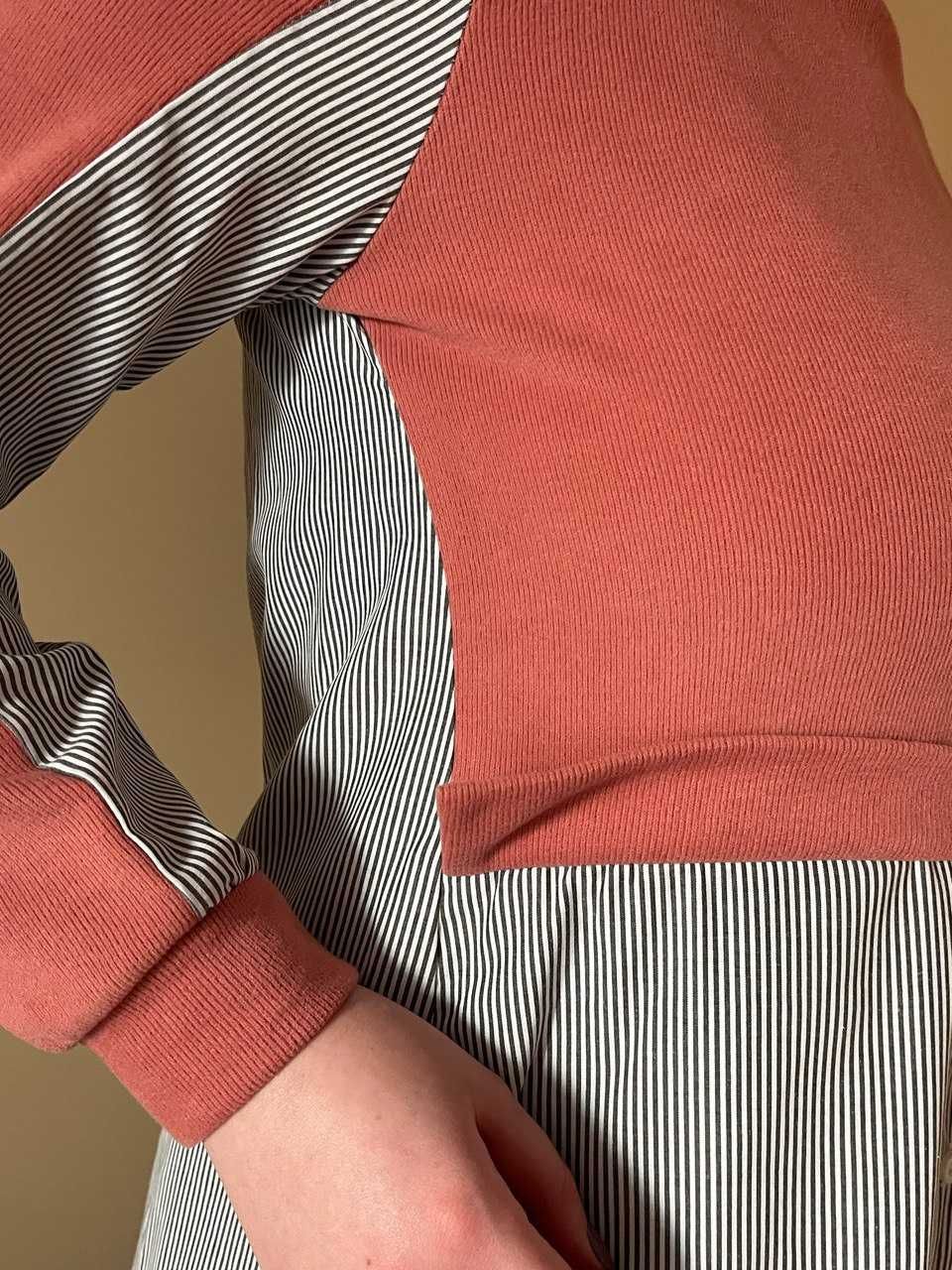 Женское комбинированное платье Bebe plus, Платье-свитер, Турция, S