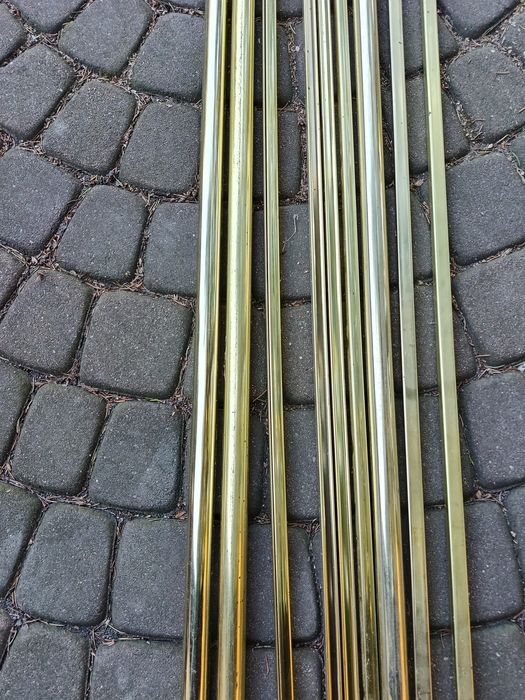 Karnisze długie "pozłacane"