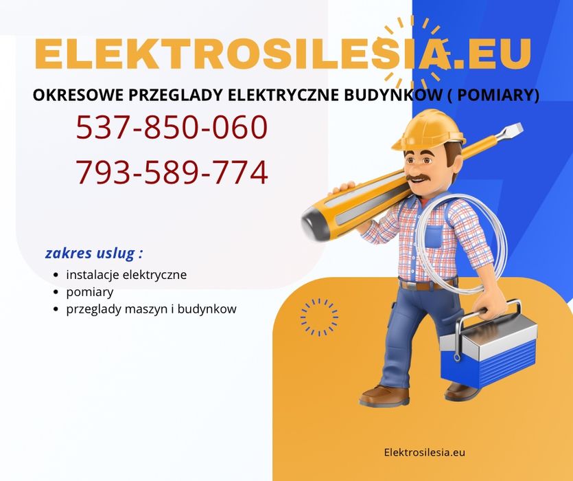 Elektryk, Instalacje elektryczne , przeglady istalacji, pomiary
