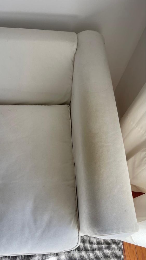 Sofá dois lugares e repousa pés EKTORP